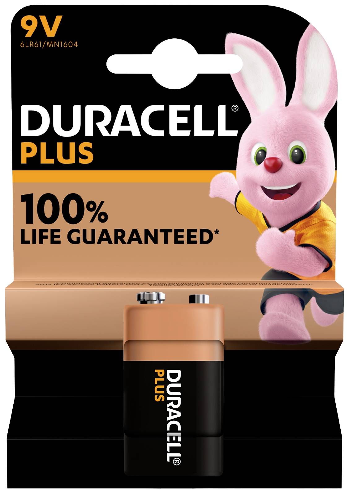 Image of Duracell Plus-9V B1 9 V / PP3 battery Alkali-manganese 9 V 1 pc(s)