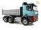 A model of a blue lorry tipper with a grey loading area, suitable for transporting materials. 'thicon models' brand logo in the top right corner.