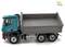 'Lorry model viewed from above, green-black with grey cargo area. Six wheels, suitable for construction or transport models. Logo positioned top right.'