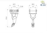 Single tooth ground ripper stainless steel for 74t excavator 58100