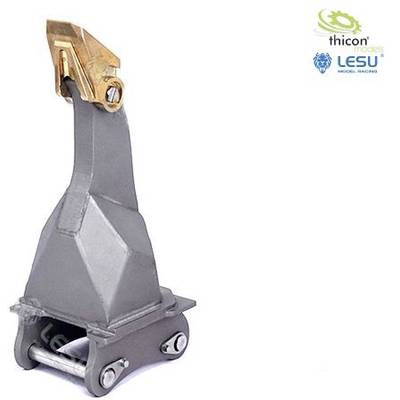 Metal grab with a tooth on top, mounted on a base with wheels. 'Thicon' and 'Lesu' brand logos in the top right corner.