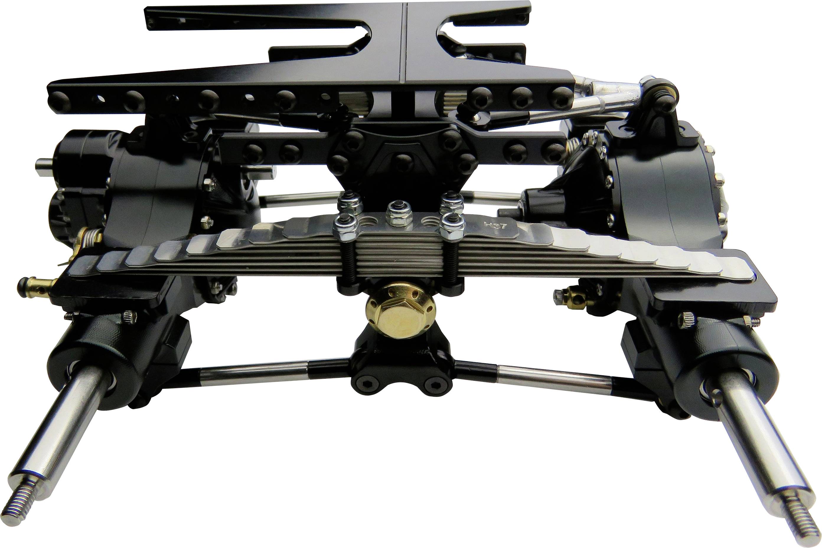 Industrial machine component with multiple joints and metal parts; potentially part of a larger mechanical system.