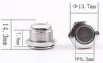 Stainless steel pushbutton