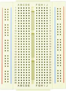TRU COMPONENTS  Breadboard slidable  Total number of pins 400 (L x W x H) 86.5 x 64.5 x 8.5 mm 1 pc(s)
