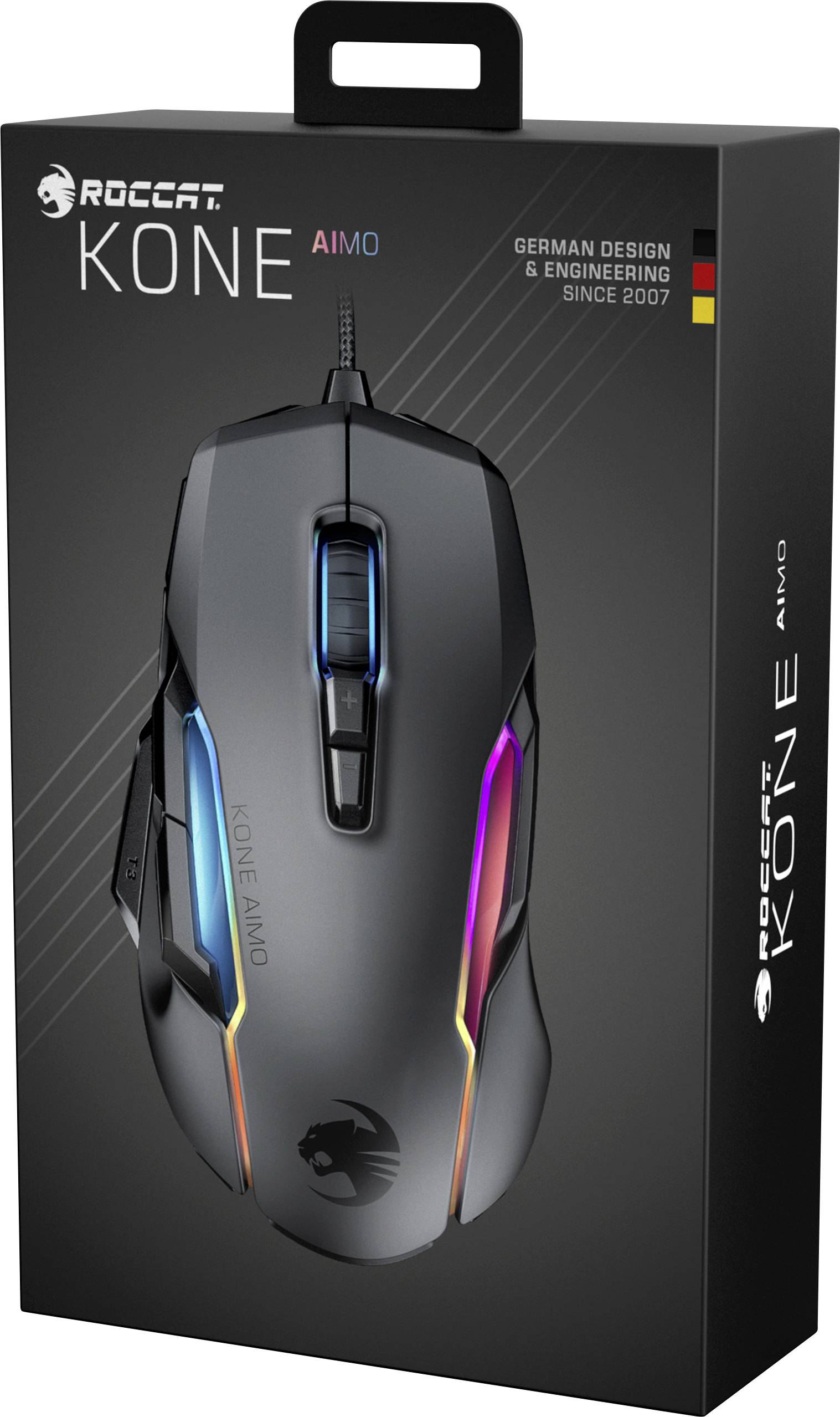 Roccat Kone AIMO Ergonomic gaming mouse USB Optical Black 16000 dpi Ergonomic, Built-in user memory-7
