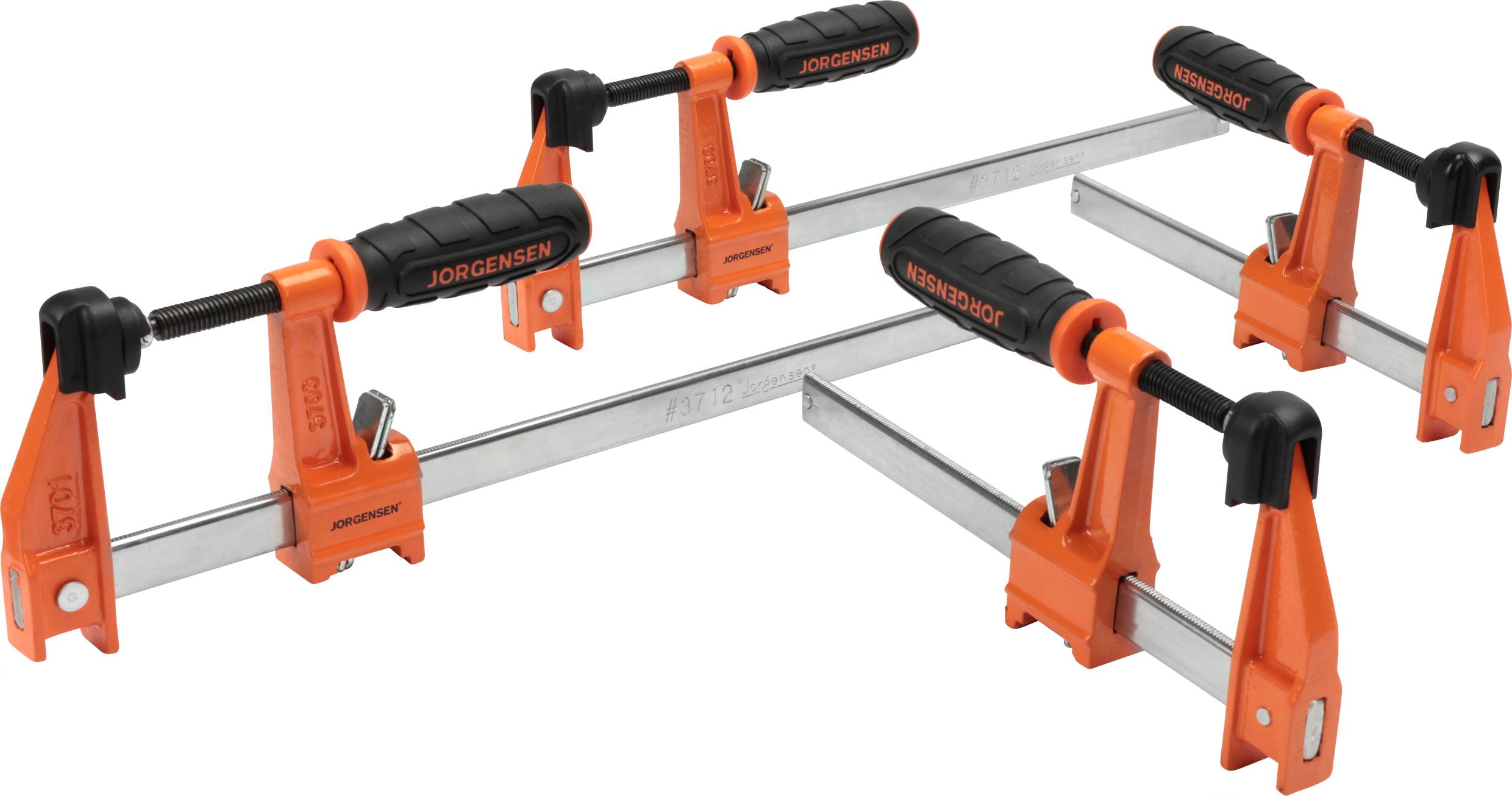 Buy 4PK Medium Duty Steel Bar Clamp Set 2 15 cm 2 30 cm JORGENSEN 2391335 Span width max. 30 mm Product size length Conrad Electronic