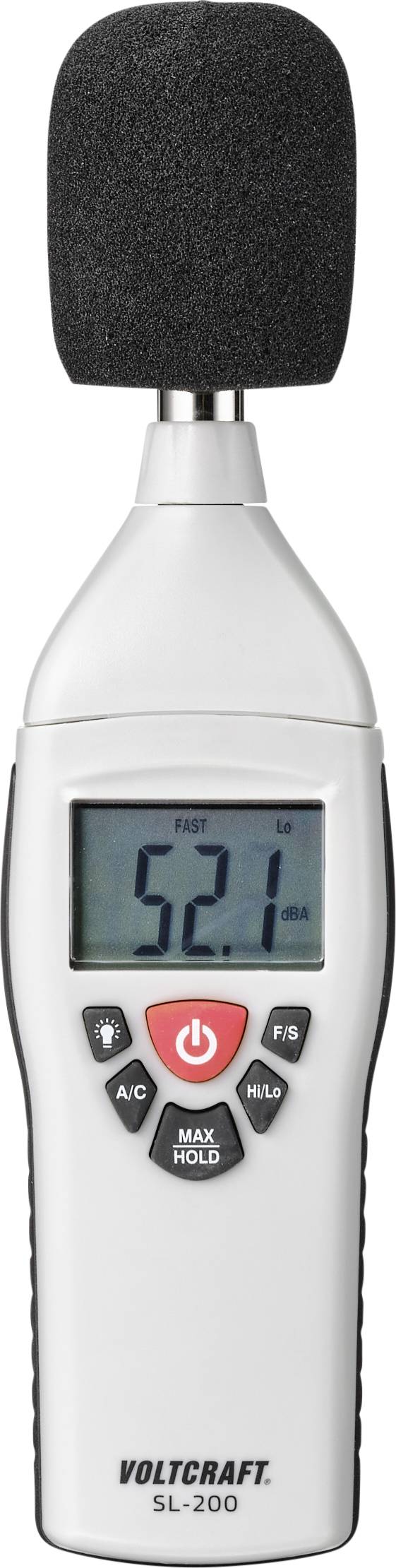 VOLTCRAFT Sound level meter SL-200 30 - 130 dB 31.5 Hz - 8 kHz