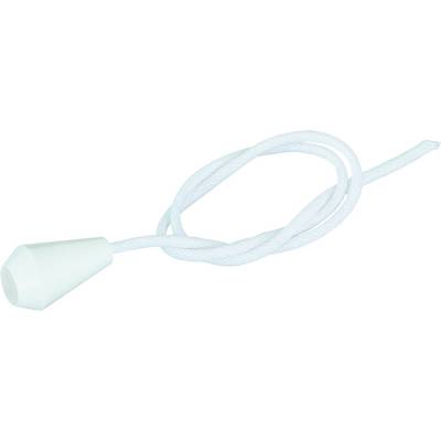 A white pull cord, commonly used for ceiling fans or light switches.