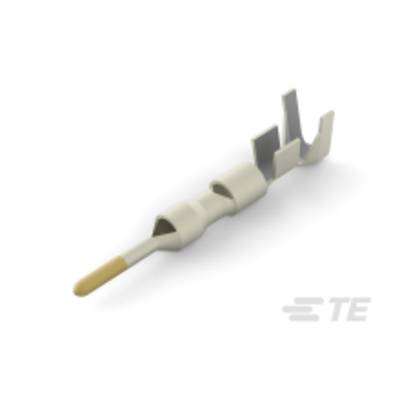 A small, beige plastic hook, possibly a fixing element, on a light background.