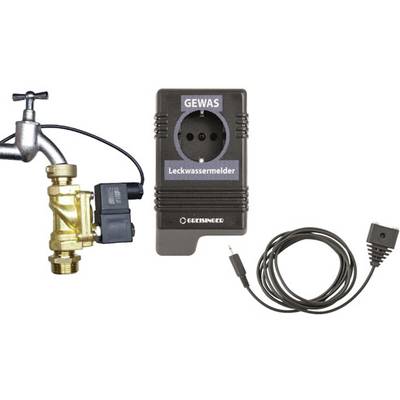 'GEWAS Water Leak Detector' with valve and connection cable, for detecting water leaks.