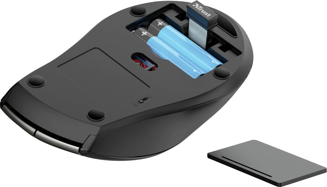 Trust Kuza Mouse Radio Optical Black/silver 6 Buttons 1600 dpi-3