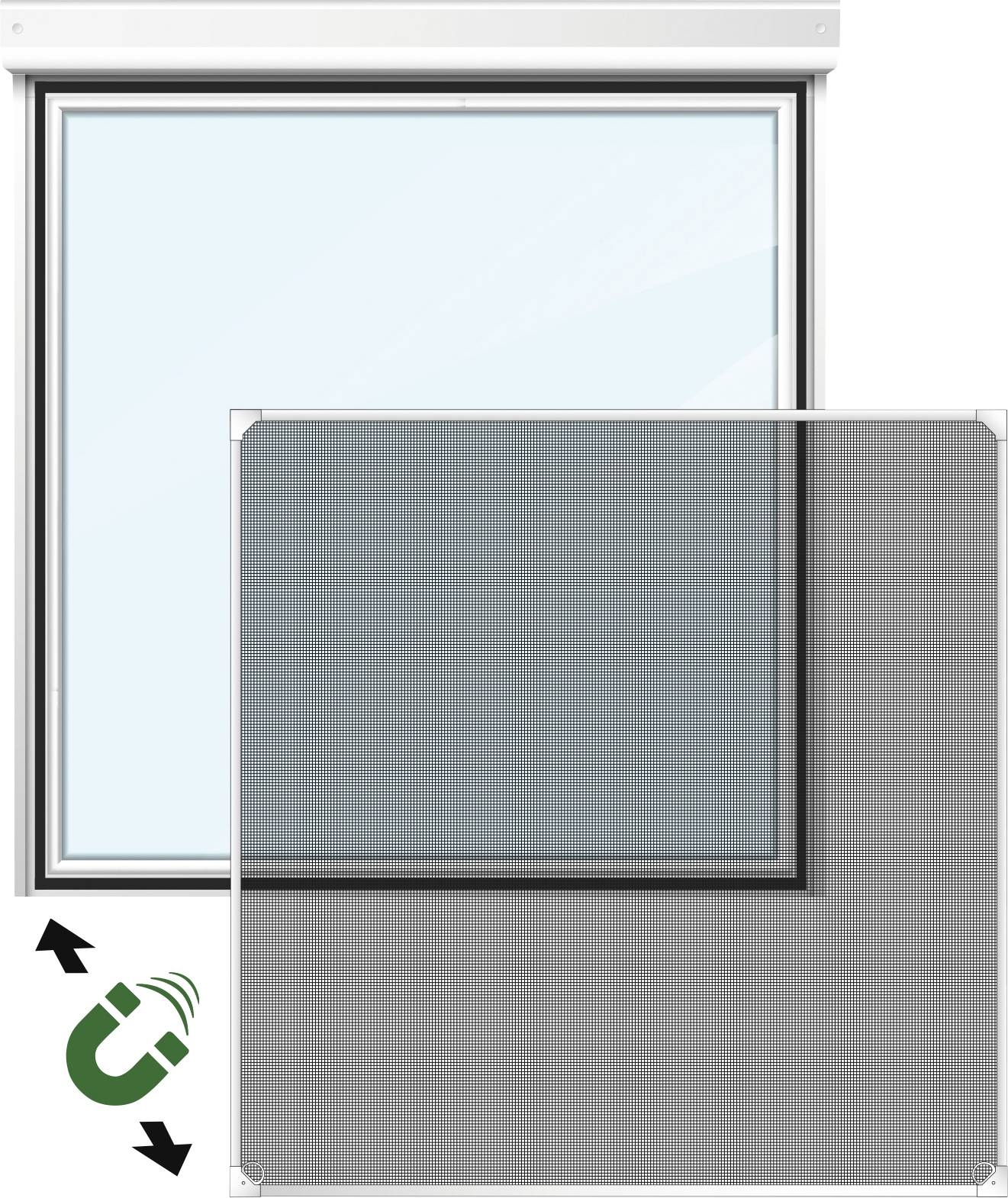 Gardigo 25304 Fly screen (W x H) 1300 mm x 1500 mm White 1 pc(s)-4