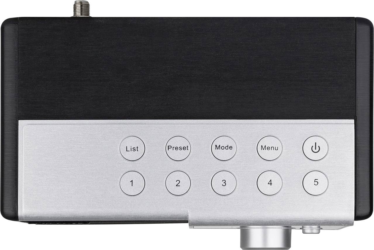 Telestar DIRA M 10 Desk radio DAB+, FM AUX, USB Battery charger, Incl. remote control, Alarm clock Black-5