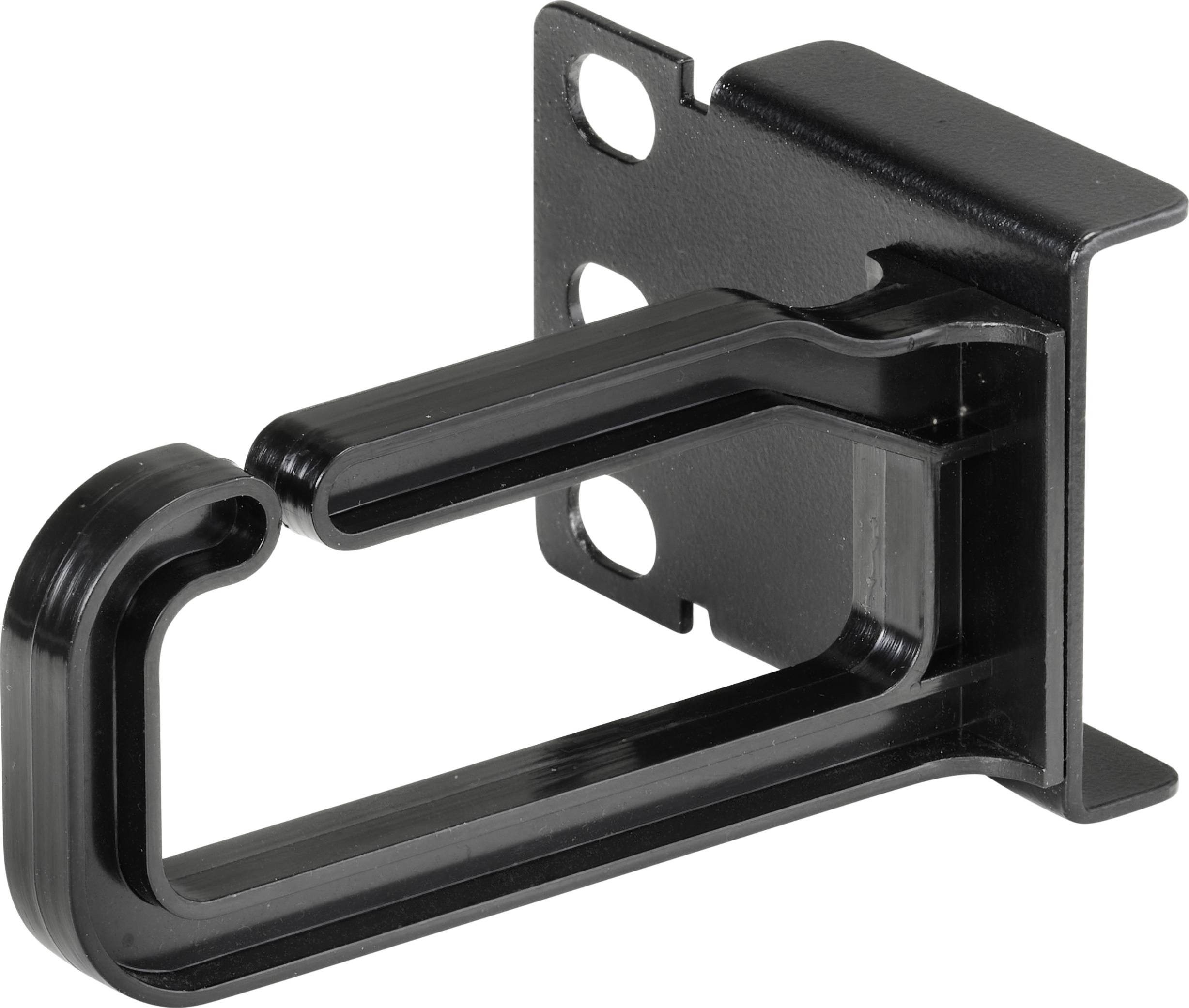 Renkforce RF-4870824 19 inch Cable bracket 360 degree swivel cable brackets Suitable for (cabinet depths): 200 mm Black