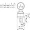 Technical drawing of a circular connector, detail dimensions and pin assignment are specified, with diameter Ø17.8 and Ø19.4.