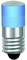 A blue LED light bulb with an E27 screw fitting.