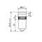 Technical drawing of a light bulb. Dimensions: Height 22.5 mm, Diameter 9.7 mm. Additional dimensions are 5.5 mm and 14 mm.