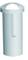 White, cylindrical container with a domed lid.