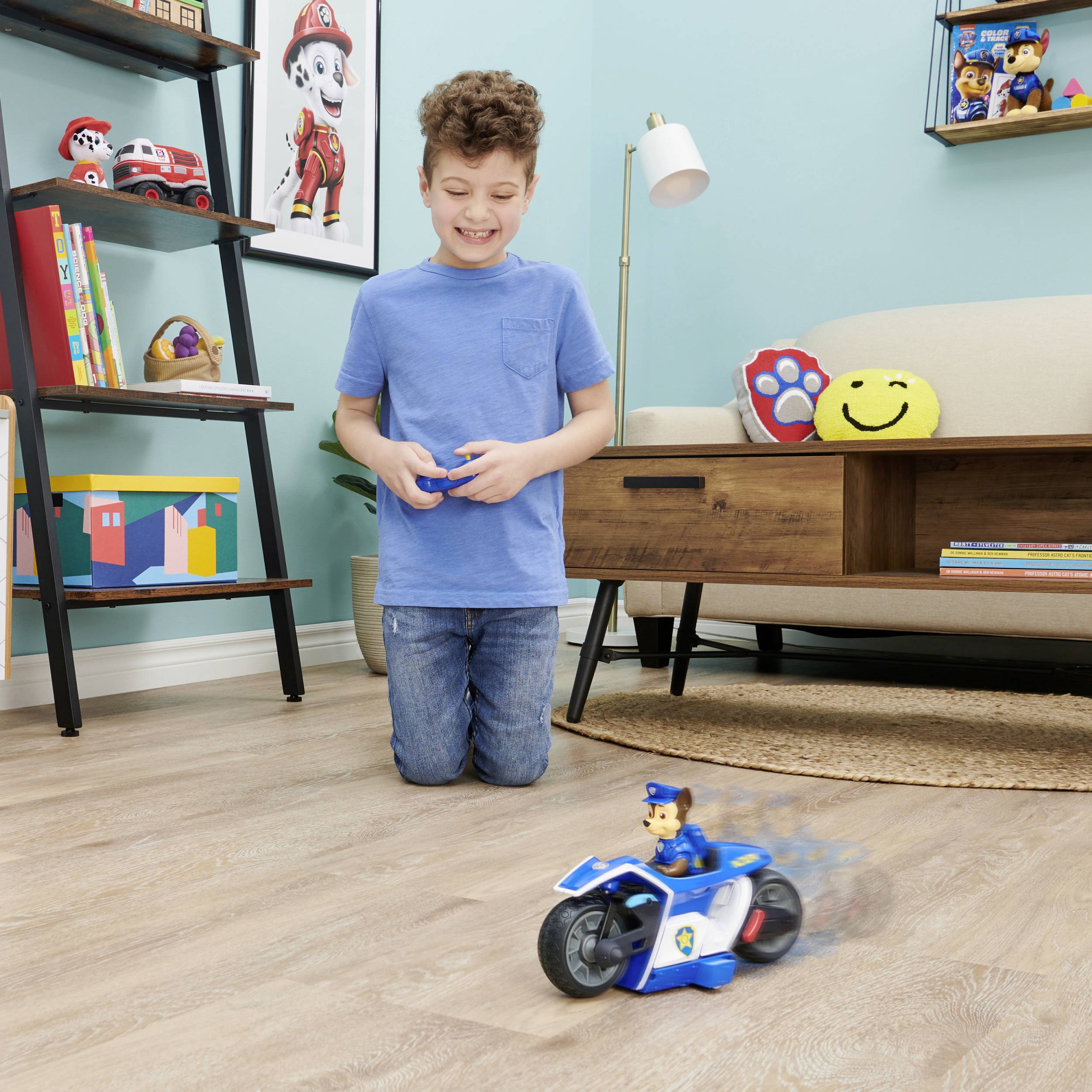 Paw Patrol Chases remotecontrolled motorcycle from the movie, toy car