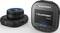 Two Dashcams from Blaupunkt. The left camera shows the lens, the right displays the screen with the inscription 'Enjoy it.' and model number.