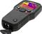 A handheld thermal imaging device with a screen displaying thermal data. The device has multiple control elements.