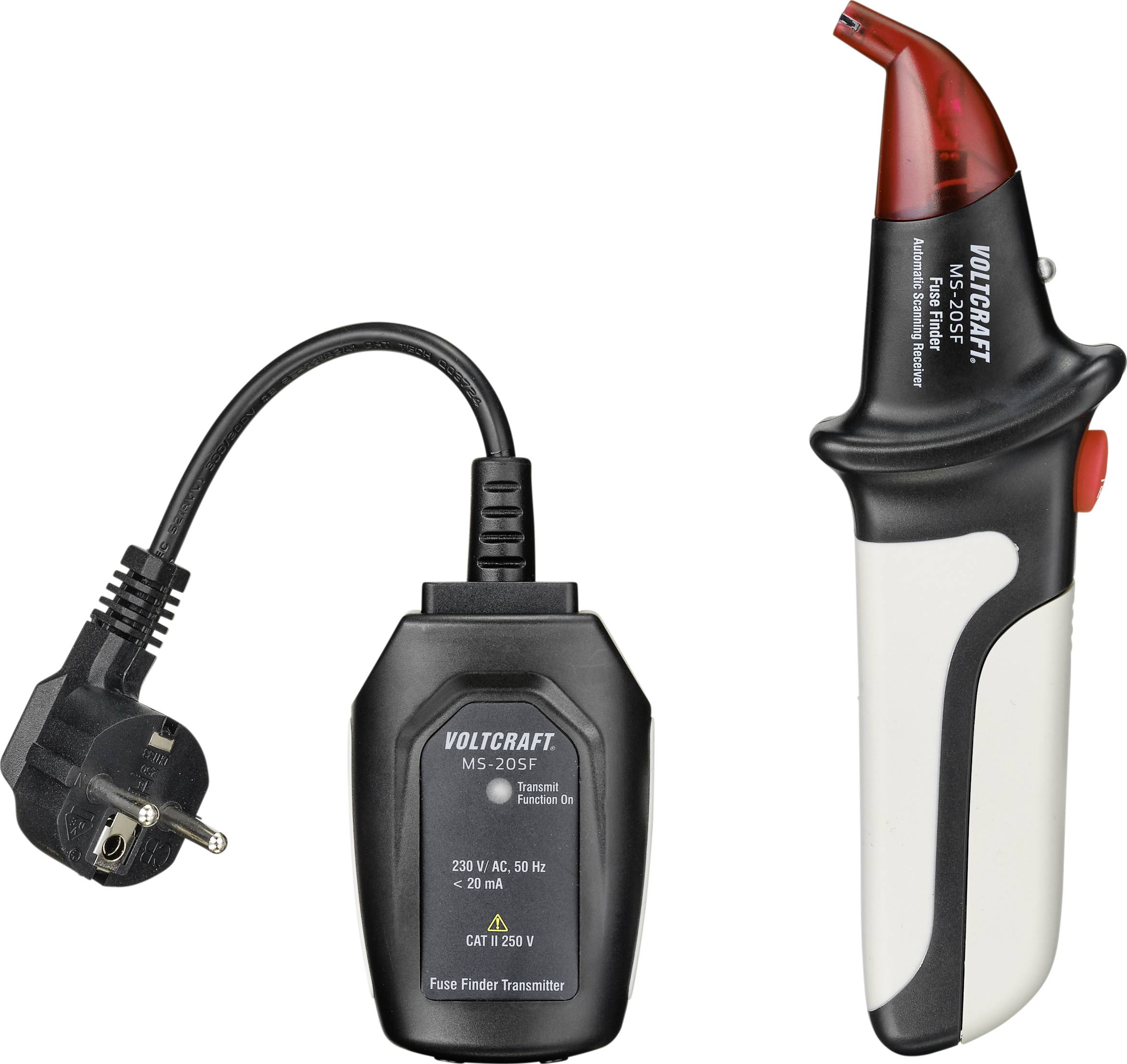 VOLTCRAFT MS-20SF Fuse locator, circuit tracer incl. transmitter and receiver