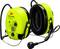 Yellow noise-cancelling headphones with microphone, model '3M Peltor WS ProTac XPI'.