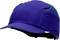 'Blue baseball cap with mesh panels on the sides and an adjustable strap at the back.'