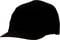 Black baseball cap with a curved brim, without any visible logo or embellishment.
