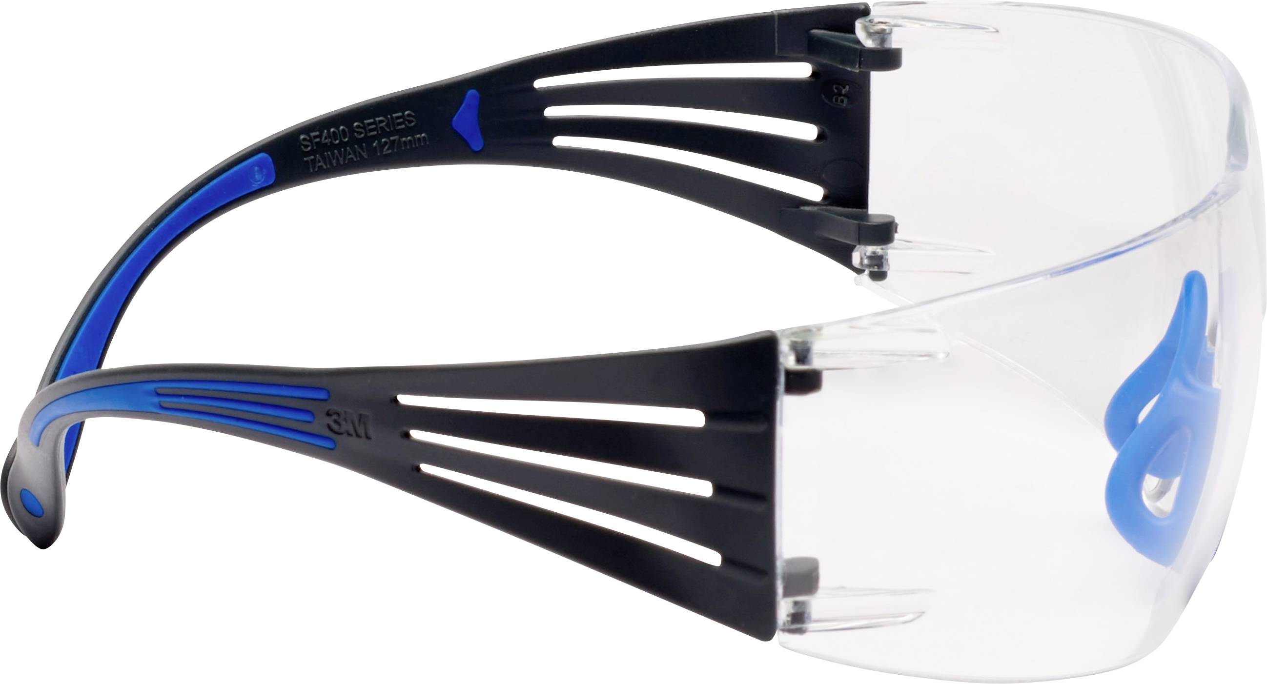 3M SF401SGAFBLU Safety glasses Antifog coating Blue, Grey DIN EN 166