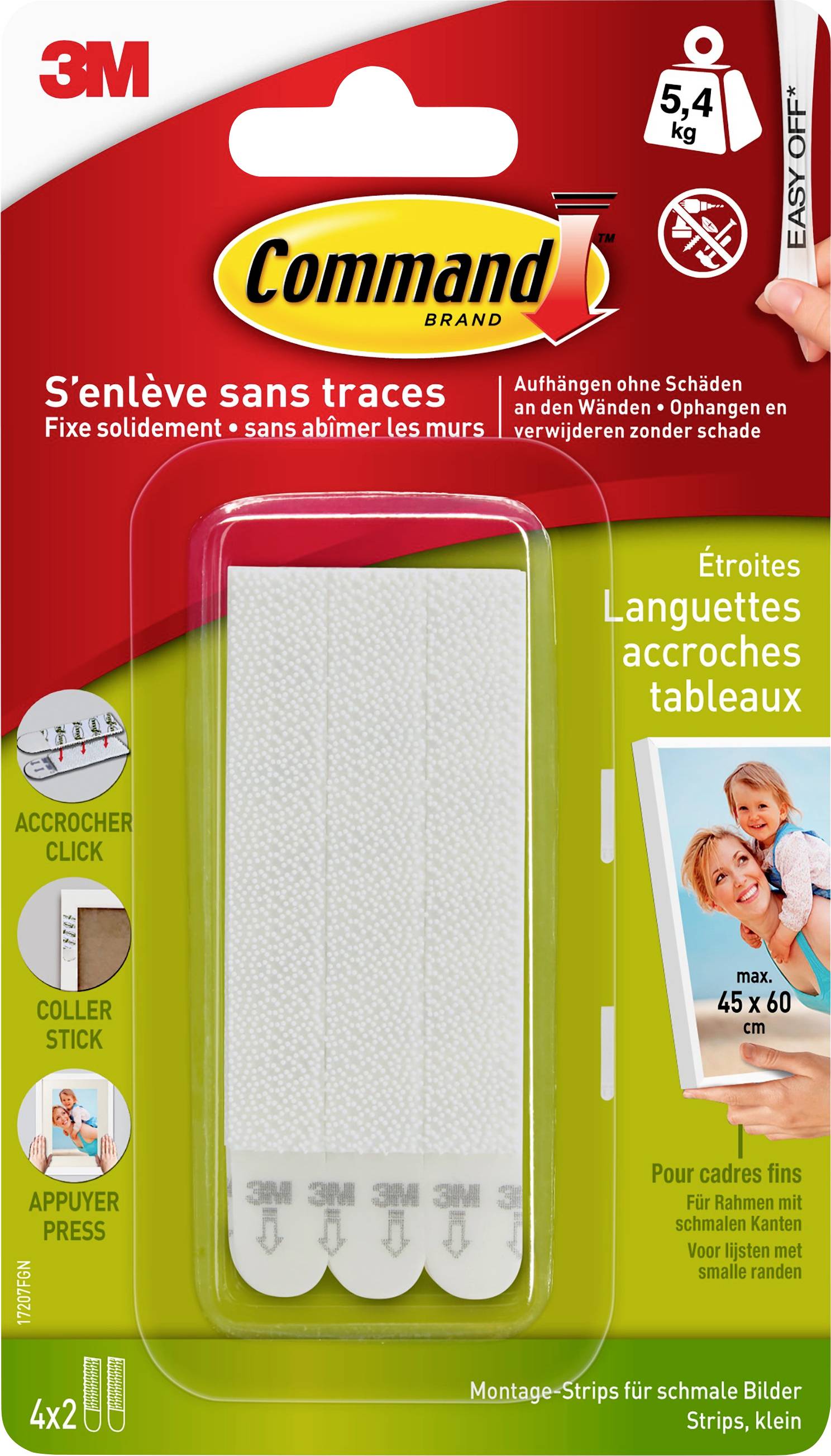 3M Command™ Pictures-Mounting Strips White Content: 4 Pair