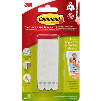 3M  Command™ Pictures-Mounting Strips  White Content: 4 Pair