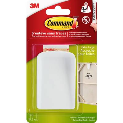 3M  Command™ Canvas hanger XL (L x W x H) 85 x 56 x 18 mm White Content: 1 pc(s)