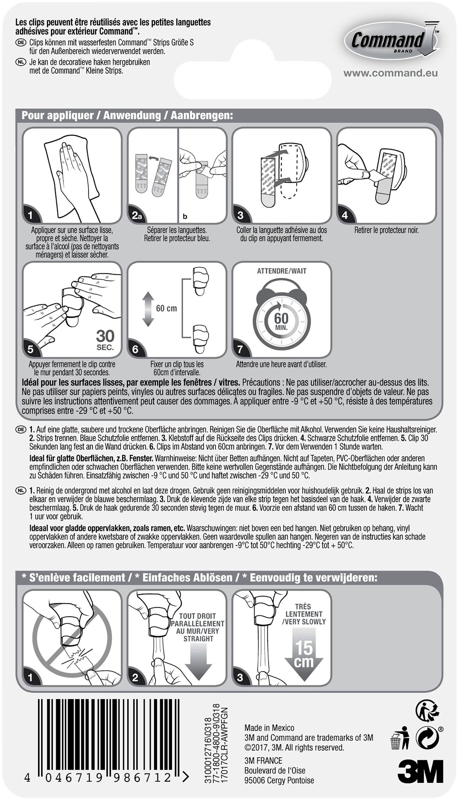 3M Command™ Outdoor Lights Clips Transparent Content: 8 pc(s)-1