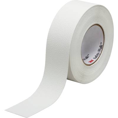 A roll of white non-slip adhesive tape, partially unrolled, against a white background.