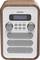 A compact wooden DAB radio with a digital display. Shows the text 'DAB No Signal!' and has several buttons for operation.