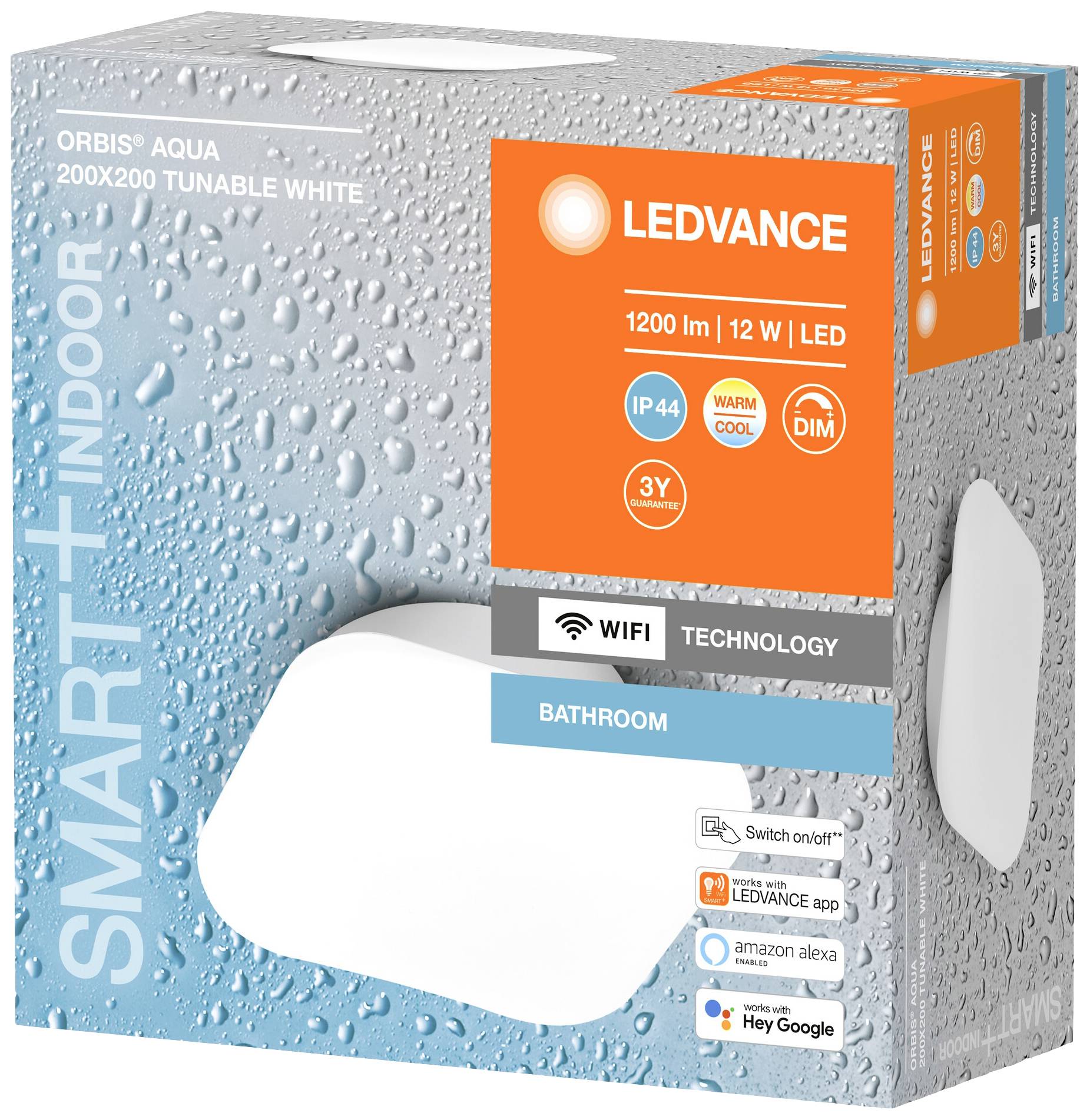 LEDVANCE BATHROOM DECORATIVE CEILING AND WALL WITH WIFI TECHNOLOGY 4058075574373 LED bathroom ceiling light 12 W Warm wh-2