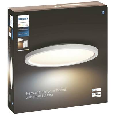 Philips Hue White Ambiance Ceiling Light Box. Text reads 'Personalise your home with smart lighting'. Image shows a round light fixture.