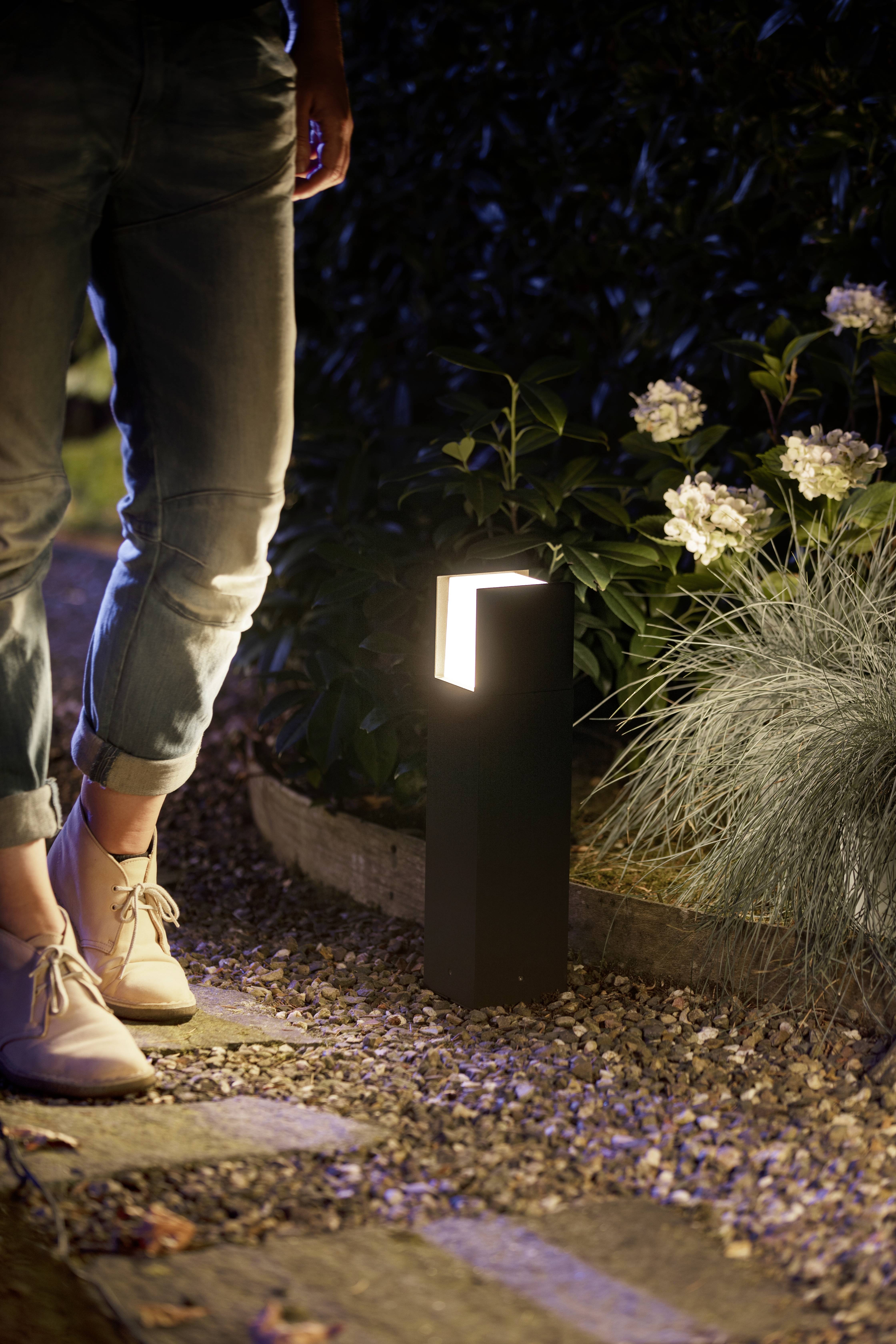Philips LED LED garden light 871951438284800 Hue White Fuzo Sockelleuchte schwarz 1150lm Built-in LED 15 W-5