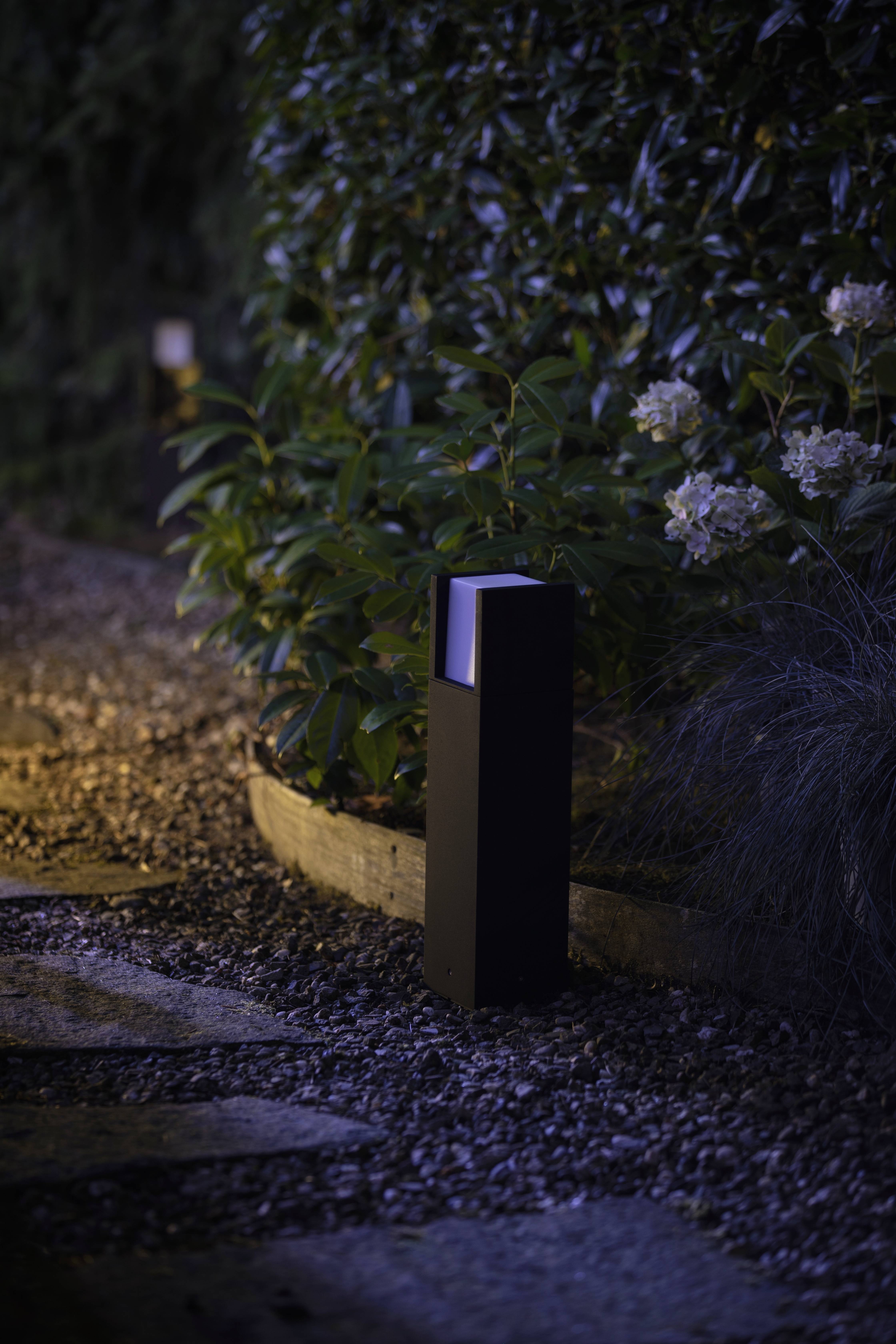 Philips LED LED garden light 871951438284800 Hue White Fuzo Sockelleuchte schwarz 1150lm Built-in LED 15 W-6