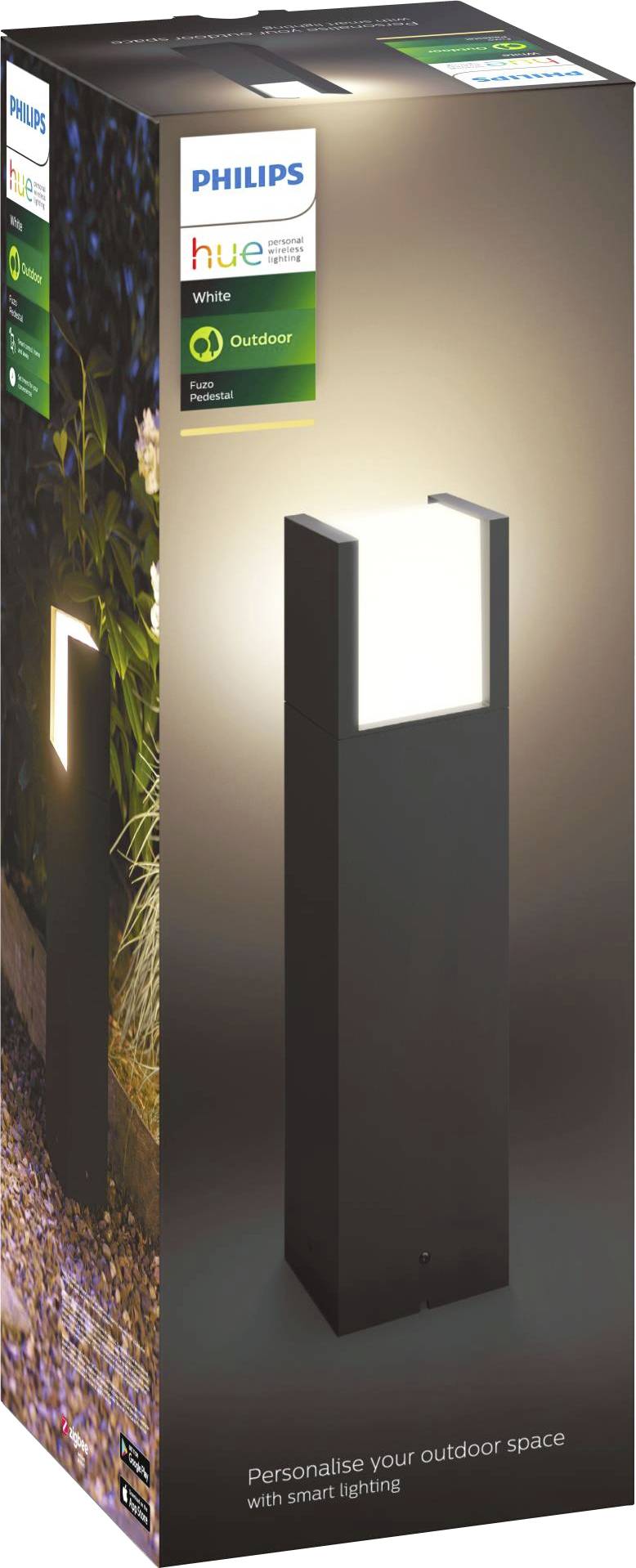 Philips LED LED garden light 871951438284800 Hue White Fuzo Sockelleuchte schwarz 1150lm Built-in LED 15 W-2