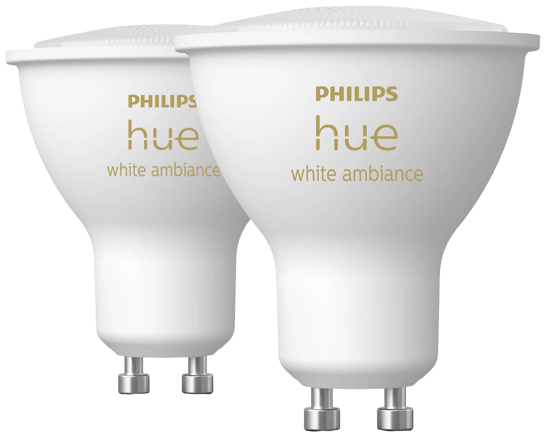 Philips LED LED light bulb (pack of 2) 871951434012100 EEC: G (A - G) Hue White Ambiance GU10 Doppelpack 2x350lm GU10 8.-1