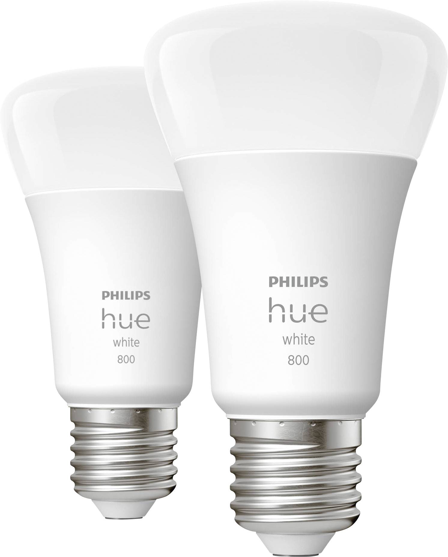 Philips LED LED light bulb (pack of 2) 871951431902800 EEC: F (A - G) Hue White E27 Doppelpack 2x800lm 60W E-27 18 W War-4