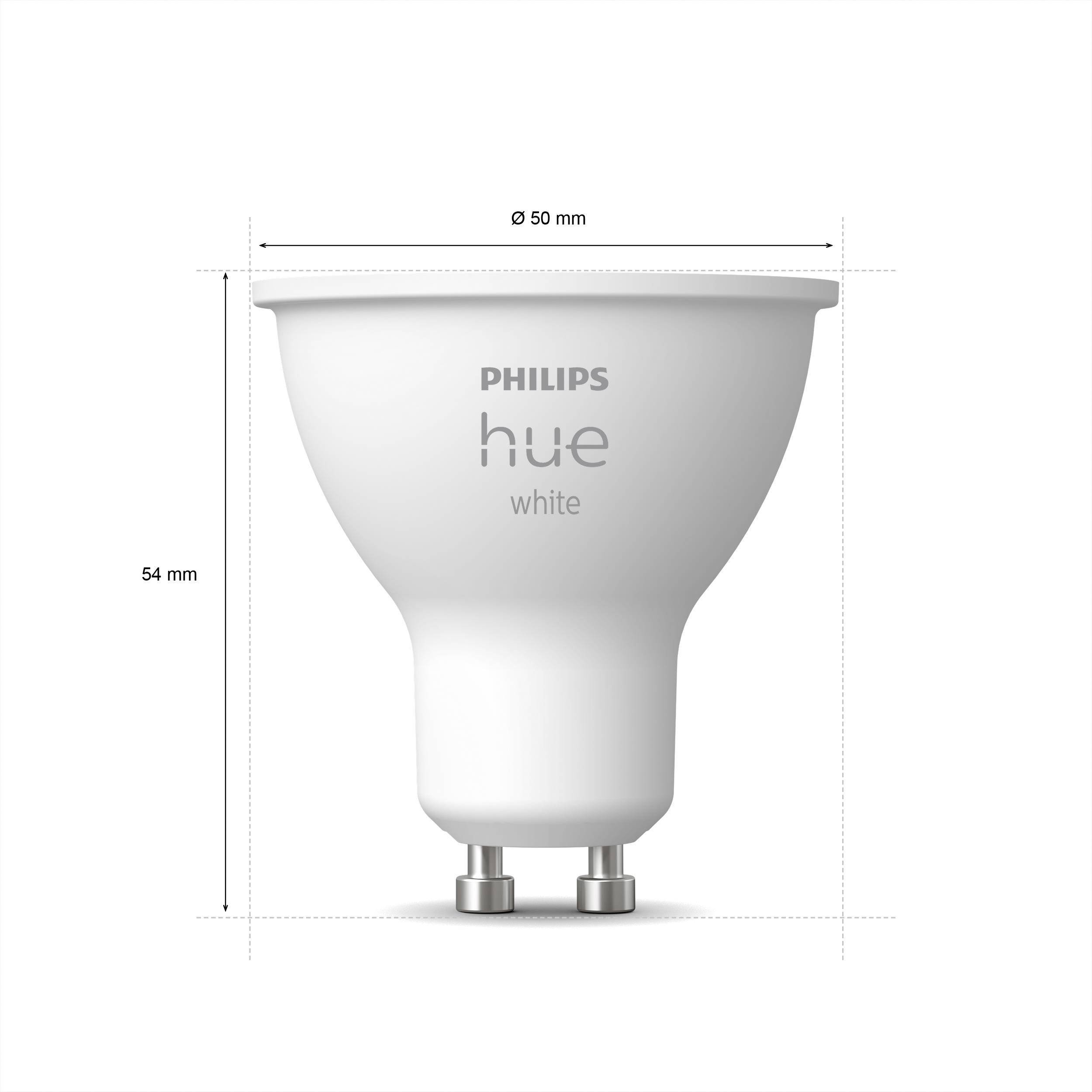 Philips LED LED light bulb 871951434006000 EEC: F (A - G) Hue White GU10 Einzelpack 400lm GU10 5.2 W Warm white EEC: F (-13