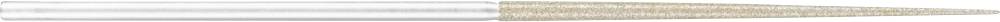 A single ballpoint pen tip with a silver body and golden nib, pictured in close-up.