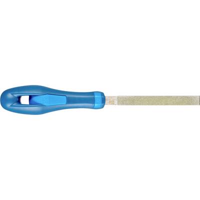 Blue rectangular grinding pad.
