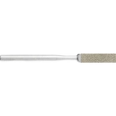 A grinding attachment with a coarse surface, used for grinding or polishing materials such as metal or stone.