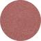 Round, red sandpaper surface with fine grit. Suitable for smooth sanding results on wood or metal surfaces.