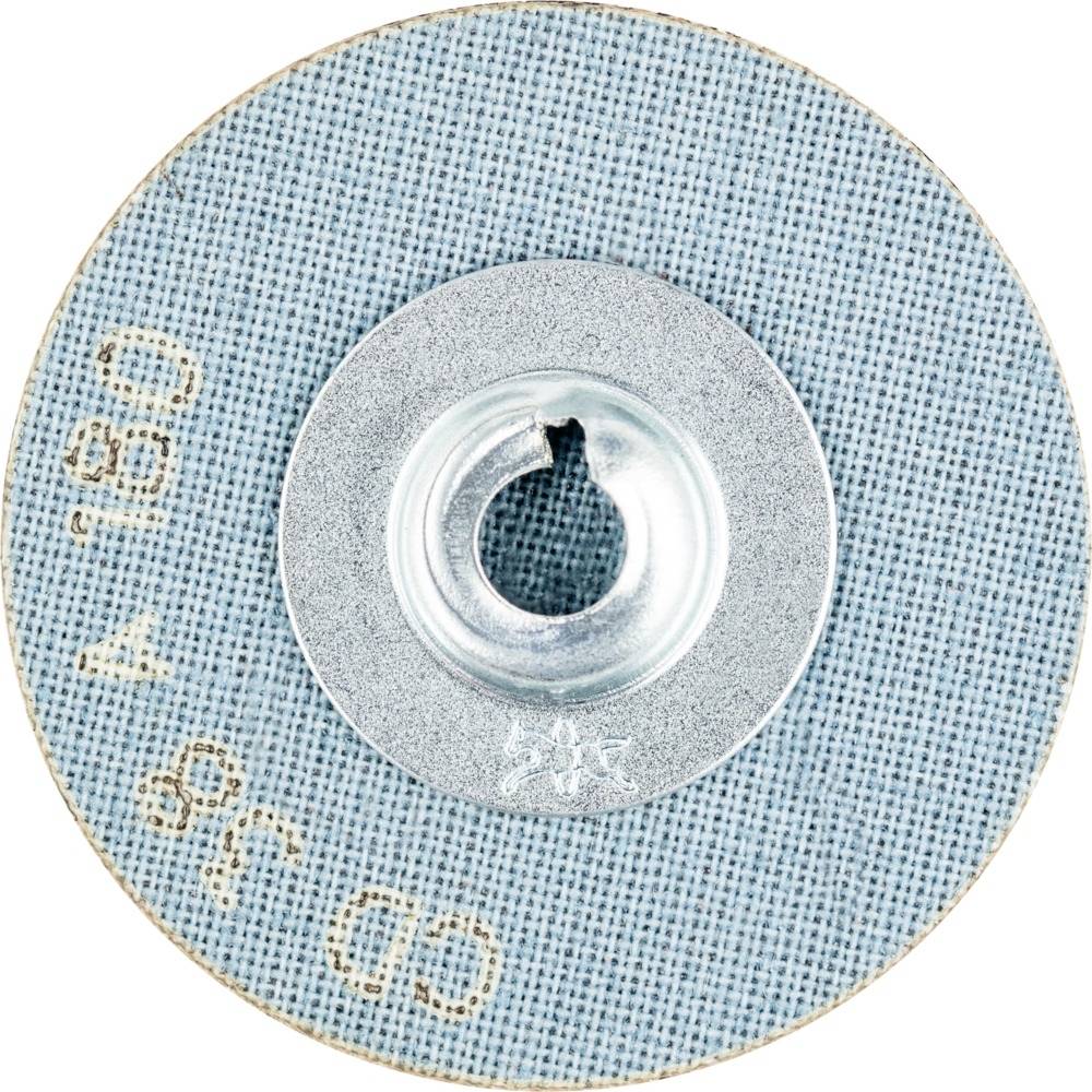 Grinding disc with a blue background and central hole, labels 'A180' and 'CD36' on the surface.