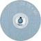 Grinding disc with label 'CD 75 A 60', blue-grey surface, central bore, used for grinding machines.